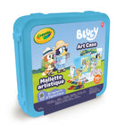 Crayola Bluey Art Case-Kids arts & crafts supplies: add colour to your bluey world with 24 crayons, 12 fine line markers for details, and 10 bold broad line markers for larger areas