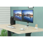 SHOPPINGALL Dual LCD LED Monitor Mount Stand with 2 Adjustable Arms for 13"-32" Monitors with 3 Mounting Options in The Box - SA-D29S-White-6