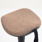 HOMCOM Swivel Standing Backless Wobble Stool Chair with Rocking Motion - Brown-Material: Elastic Fabric (100% Polyester), Shaped Foam, Nylon