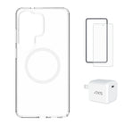 AXS Starter Kit - Ultra Clear MagSafe Case, Screen Protector & 30W Charger for Samsung Galaxy S26 Ultra-Drop-tested, scratch resistant phone case with shock absorbing air pockets  