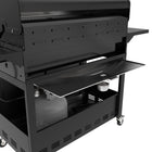 Kenmore 6 Burner XL Gas Grill with Side Burner - Black-Porcelain Coated Wire Warming Rack