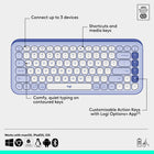 Logitech Pop Icon Bluetooth Keyboard & Mouse Combo - Lilac-Compatible with MacBook Neo laptops: instant Bluetooth connection, seamless & color-matched