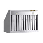 KUCHT KRH360-GL 36" 900 CFM Under‑Cabinet Range Hood with Digital Controls - Stainless Steel/Gold-Equipped with two LED lights, this seamless design pro-style range hood will give you better visibility while cooking and enhance the look of your pro-style Kucht range