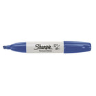 Sharpie Permanent Markers - Chisel Tip - Blue - 12 Pack-Permanent on most hard-to-mark surfaces
