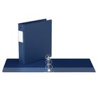 Davis Group Premium Economy Binder - Round Ring - 1.5" - Royal Blue - 6 Pack-1.5"