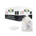 Globe Commercial Utility Can Liner Garbage Bag - 22" x 24" - Clear - 500 Pack-Open top can be tied easily