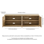 Hudson&Canal Desmond TV Stand for TV's up to 78" - Light Oak-8