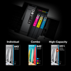Epson T842 DURABrite Ultra Ink Cartridge - High Yield - Yellow-Fast-drying pigment ink designed for high-speed print jobs