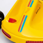 Qaba 6V 7AH Electric Battery Powerd Kids Go Kart - Yellow-Two-point seat belt and backrest increase safety and comfort 