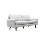 Brassex 3-Seater Jodie Sofa - Light Grey-Contemporary styling