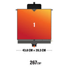 Blackstone 17" Tabletop Griddle With Hood-Portable design: Take this griddle with you on all your adventures.