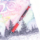 Pentel EnerGel Retractable Gel Roller - 0.7mm - Red Pen & Refill Set-0.7mm