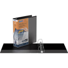 Davis Group QuickFit D-Ring View Binder - 2" - Black-11.5"H x 11."W (For Letter Size)