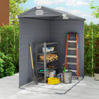 Outsunny 4.5' x 6' Garden Storage Shed-Sloped roof to prevent water build up
