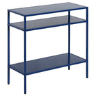Hudson&Canal Ricardo 24"W Rectangular Side Table - Mykonos Blue-A modern contemporary design for your living room, bedroom, and more