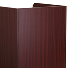 Flash Furniture Wood Tray Top Receptacle - Mahogany-Tray Top: 2.75''H