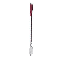 Skullcandy Line + USB-C to USB-C Cable - Vice/Crimson-6ft Tangle-free Charging Cable