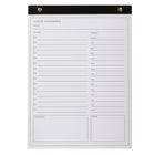 Gry Mattr  To-Do Pad - Black-Brass hardware