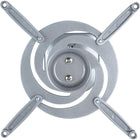 Amer Mounts AMRP100S Universal Ceiling Projector Mount - Silver-Sleek Silver Finish: Blends discreetly with any ceiling for a clean, modern look.
