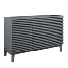 Modway Render 48" Double Sink Compatible Bathroom Vanity Cabinet - Grey-7