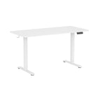 Uplite Dual Motor Electric Sit Stand Desk Frame - White-Recommended table top measurements: Length of 48" to 85", Width of 23" to 43", and a Thickness of 3/4" and greater.