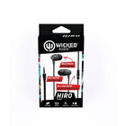 Wicked Audio Hiro Wired Earbud With Mic Black-Wired, 4ft cord