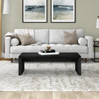 Hudson&Canal Oswin 48"W Rectangular Coffee Table - Black Grain-Features easy assembly