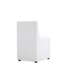 Manhattan Comfort Anna Square 18.9" Modern Faux Leather Upholstered Dining Chair - Cream-Made to Last. Commercial Grade Product
