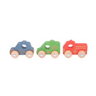 TickiT Rainbow Wooden Vehicles - Set of 12-Kid friendly: These small, sturdy cars are great for building fine-motor skills. Little hands can use the holes to easily grasp and roll them. They're great for indoor or outdoor play!