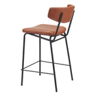 Zuo Charon Counter Stool - Vintage Brown - Set of 2-7