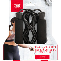 Everlast Deluxe Speed Rope - Black-9ft (2.7m) jump rope