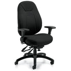 Global ObusForme Comfort Medium Back Multi-Tilter Office Chair with Schukra - Black-Medium back multi-tilter chair with Schukra