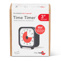 Time Timer Original 3" Pocket Timer-The Original Visual Time Timer 3" is perfect for individuals or small groups and provides an on/off alert, easy-to-read numbers, has no ticking and includes a high-contrast red disk as well as a protective cover that flips open to serve as a stand