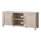 Hudson&Canal Chabot TV Stand for TV's up to 65" - Alder White-The top has a weight capacity of 75lbs, lower shelves can hold 25lbs each