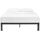 Modway Corinne Queen Bed Frame - Brown-Weight Capacity Up To 1300 lbs