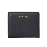 Champs Iconic Hybrid Wallet - Black-RFID Blocking Card Holder