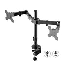 Rocelco DM2 Dual Monitor Mount for Desks and Sit & Stand Desk Risers-Fits two 13" - 27" LCD/LED monitors, 17.6 lb each