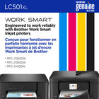 Brother Genuine LC501XLCS Ink Cartridge - High Yield - Cyan-Refresh EZ Print Subscription-eligible: Printers that work with the LC501 series inks are eligible for Refresh EZ Print, the subscription that delivers ink and toner automatically before you run out. Learn more at brother.ca/refresh