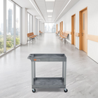 Luxor TUFFY XL Two-Tier Multi-Purpose Utility Cart - 32" W x 18" D - Grey-8