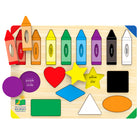 University Games The Learning Journey Lift & Learn Colors 7 Shapes - Lift And Learn Colors And Shapes Puzzle - Colors And Shapes Matching Puzzle - Educational Puzzles For Toddlers-Encourages thinking and learning 