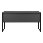 Monarch Specialties 72" L Office Hutch with Storage Doors - Grey Laminate - Black Metal-7