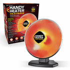 Handy Heater Heatwave Heat Dish Parabolic 1500W Ceramic Electric Space Heater-Powerful 1500w parabolic ceramic heat dish technology: Handy Heater heatwave delivers concentrated 1500-watt ceramic electric heat, focusing soothing warmth directly on you for fast, targeted indoor space heating comfort.