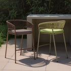 Zuo Skye Barstool - Brown - Set of 2-Dimensions: 25.4" L x 22.4" W x 39.2" H