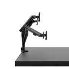 Kanto Desktop Monitor Arm/Mount for 17" - 32" Monitors  - Dual Monitor - Black-Supports monitors weighing 4.4 lb (2 kg) to 22.1 lb (10 kg)