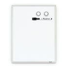 Quartet Slim Aluminum Frame Dry-Erase Board - 11" x 14"-Steel whiteboard, ideal for placement in low-use or personal spaces