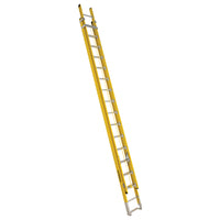 Featherlite 6200 Series 32' Industrial Heavy-Duty Fiberglass Extension Ladder - Round Rung-Max. Open Height: 29'