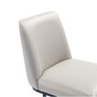Manhattan Comfort Serena 17.71" Modern Leatherette Upholstered Counter Stool - Light Grey-Weight Capacity: 300 Lbs