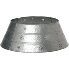 HOMCOM 26" Christmas Tree Collar with Hollow Snowflake Pattern - Silver-Type (pattern): a silver finish and snowflake engraving. Decorate your room and hide your Christmas tree stand 