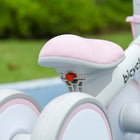 Qaba Toddler Balance Bike with Adjustable Seat - Pink-Materials: Aluminum Alloy, Polypropylene 