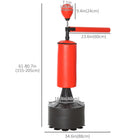 Soozier Freestanding Boxing Punch Bag Stand with 360° Rotating Flexible Arm - Speed Ball - Waterable & Sandable Base-PU surface of the boxing bag provides a good sense of impact 